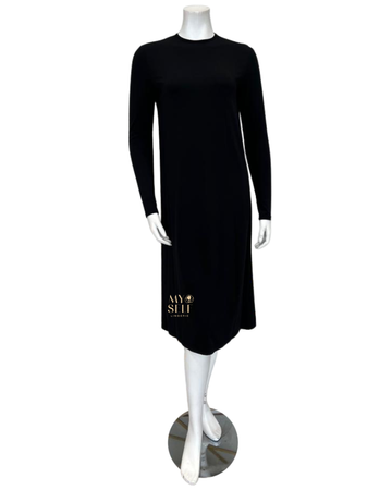 Sparrow S6431 Black Long Sleeve 44" Maternity Shell Dress myselflingerie.com